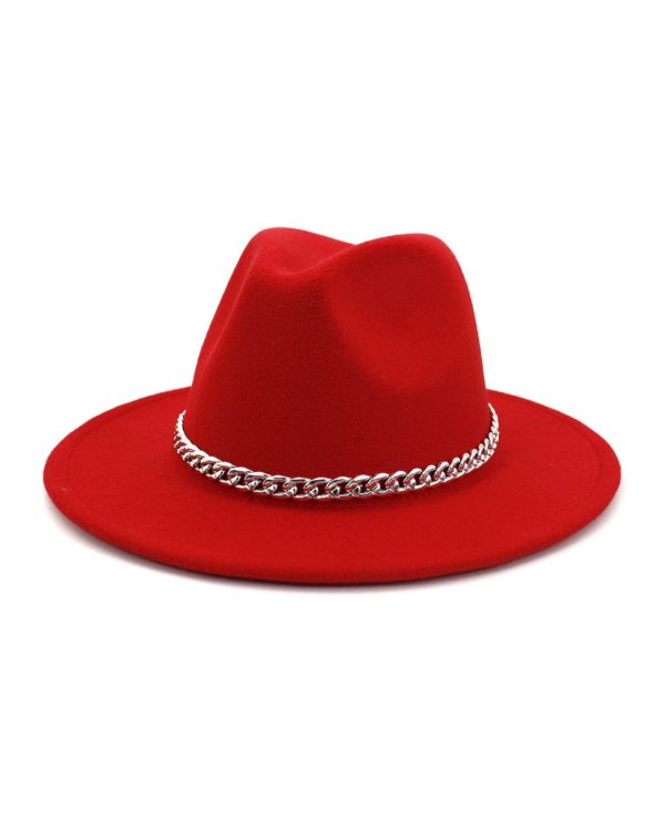 Wide Brim Fedora Hat Online now - Image 2