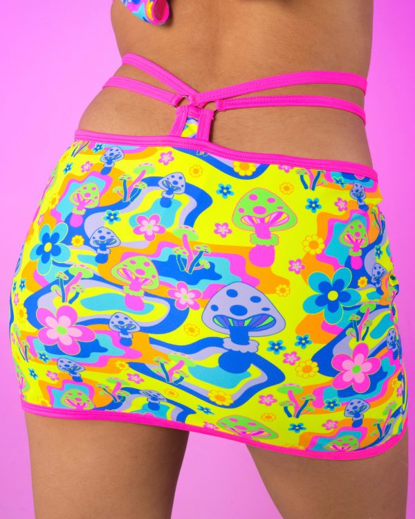 Psychedelic Psilocybin Thong Mini Skirt on Sale - Image 3